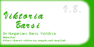 viktoria barsi business card