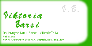 viktoria barsi business card